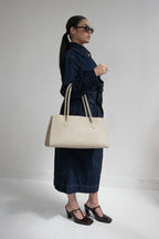 Bolso de hombro Oxa - Blanco roto