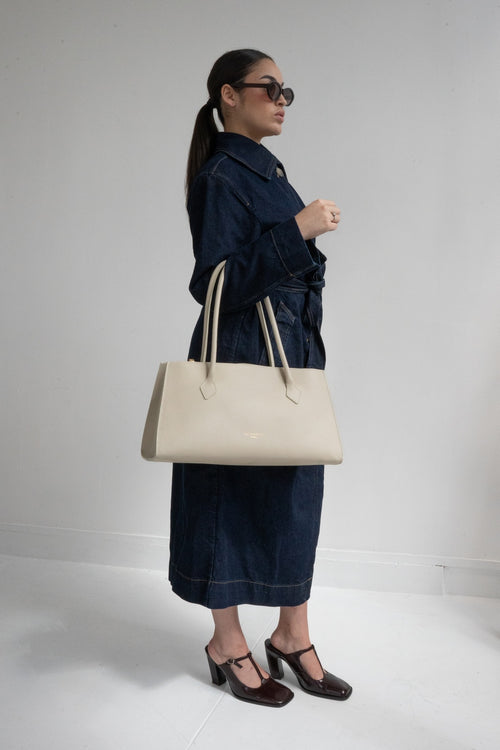 Sac Porte Epaule - Blanc Cassé - Femme
