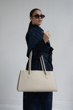 Bolso de hombro Oxa - Blanco roto