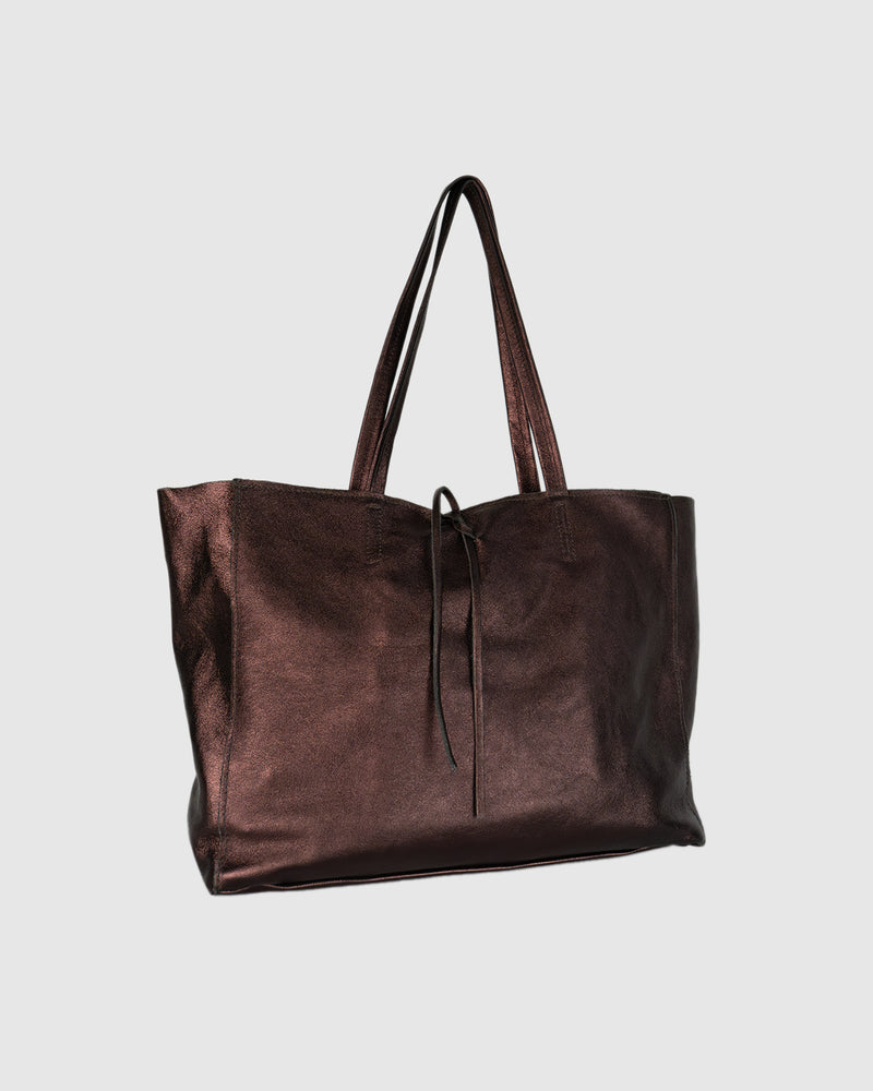 Sac A Main Vog - Marron Metallique