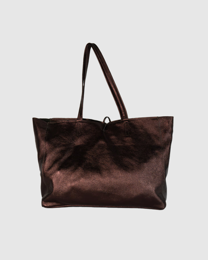 Sac A Main Vog - Marron Metallique