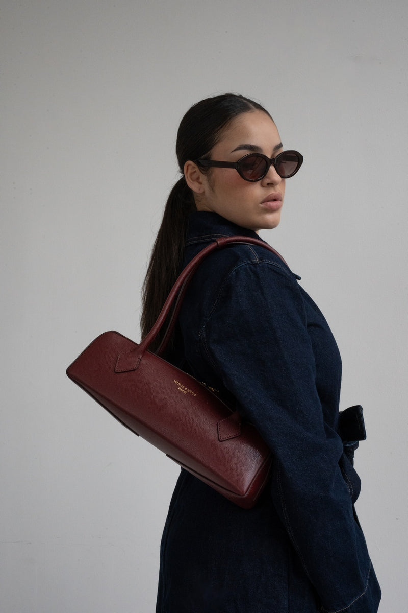 Bolso de Hombro Zhora - Burdeos