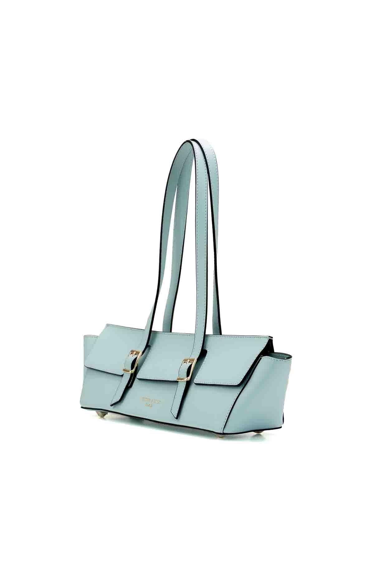Bolso de hombro Briana Box - Azul cielo