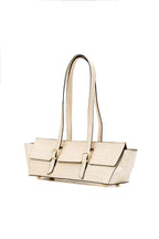 Bolso de hombro Briana de cocodrilo - Beige