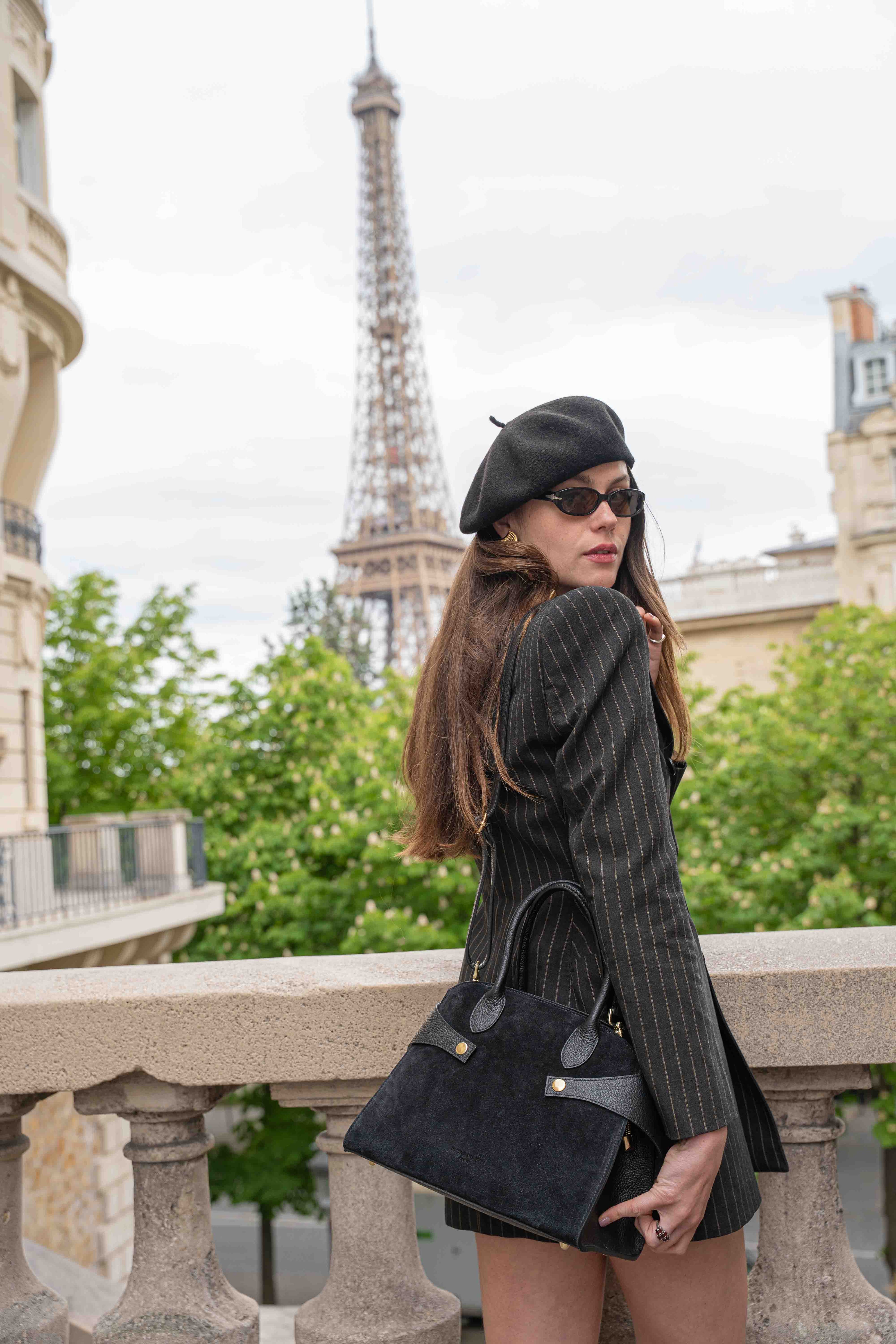 Bolso de hombro Clare - Negro