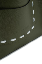 Sac A Bandouliere Claudia - Vert Olive/Blanc