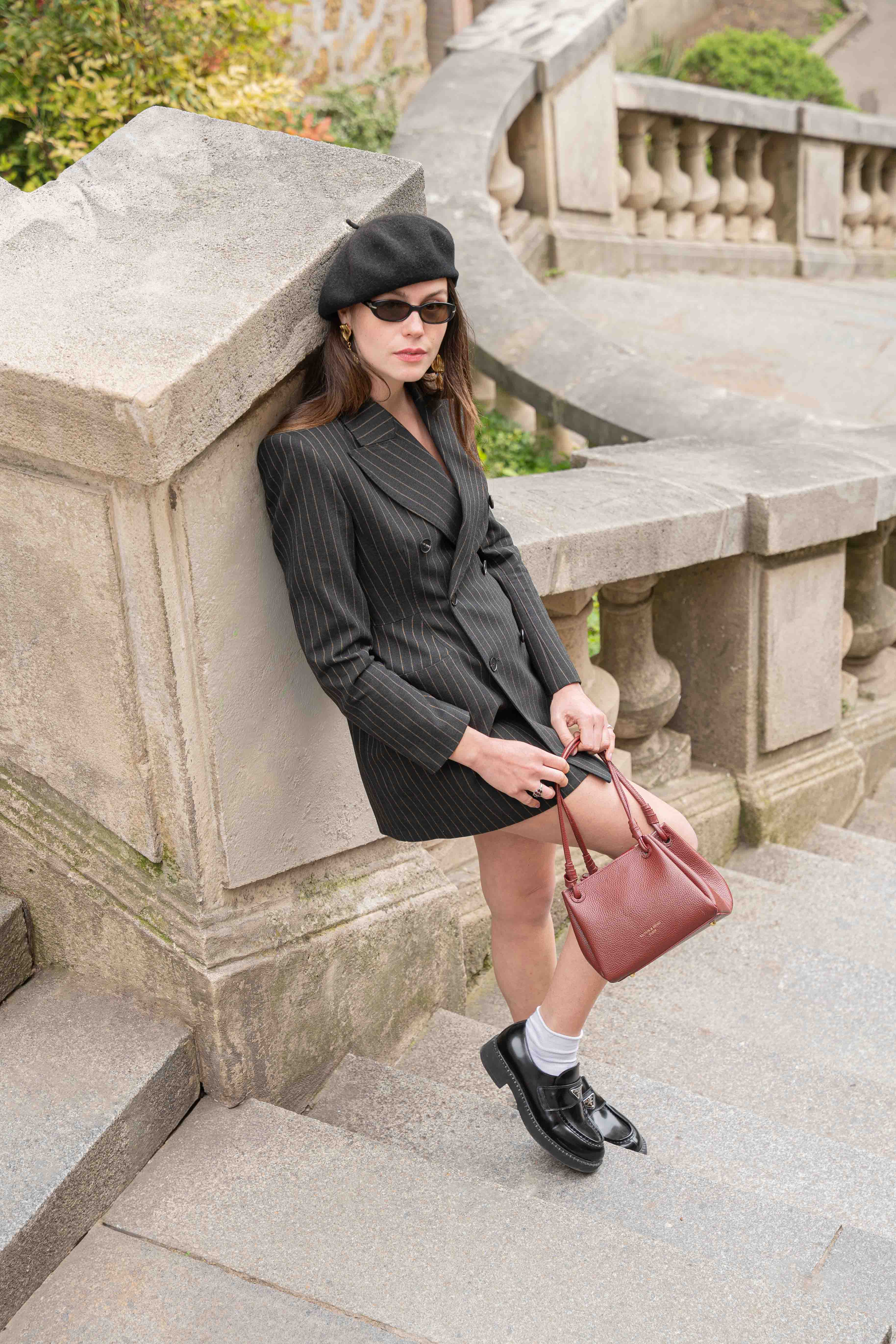 Dana Shoulder Bag - Burgundy