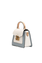 Bolso de hombro Eyna - Blanco/Azul claro