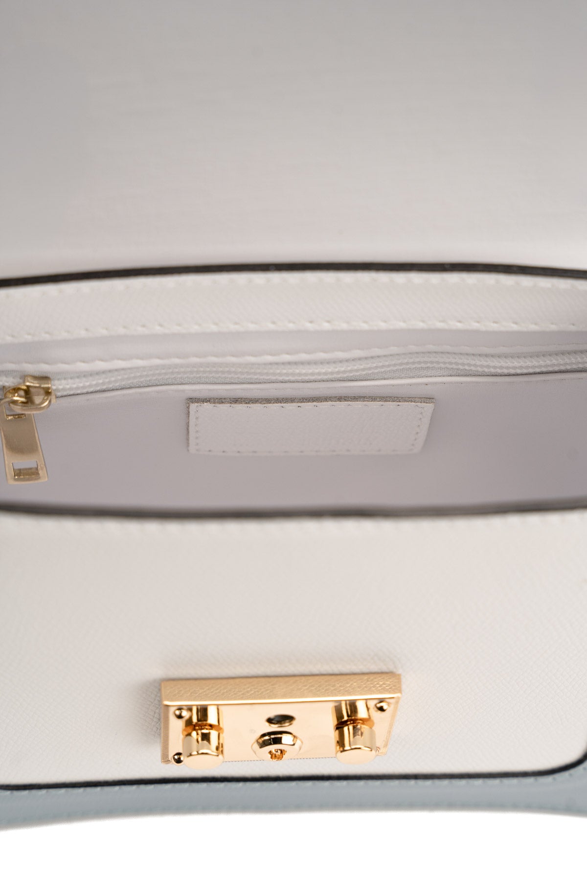 Bolso de hombro Eyna - Blanco/Azul claro