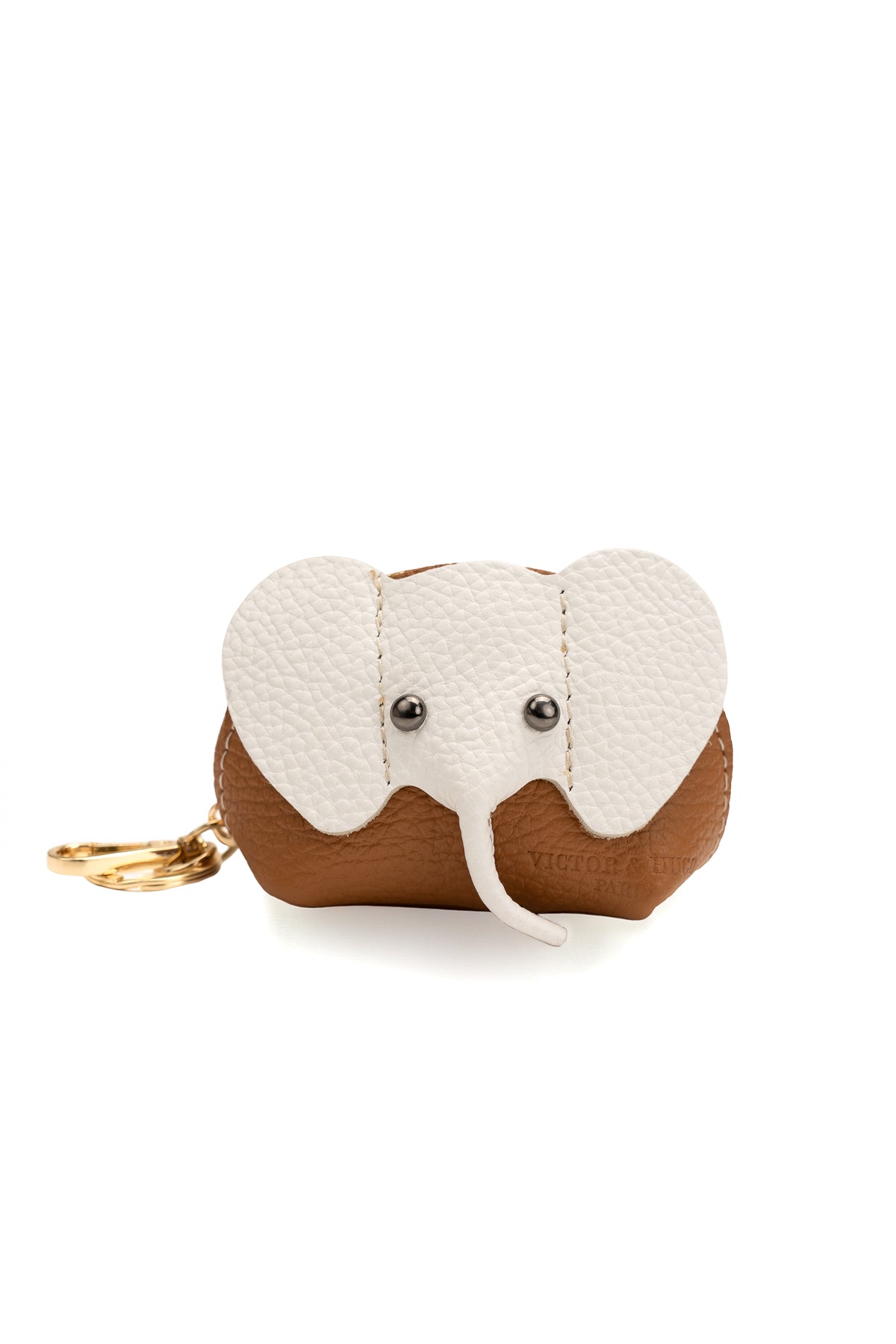 Jim Coin Purse - Camel/Off-White