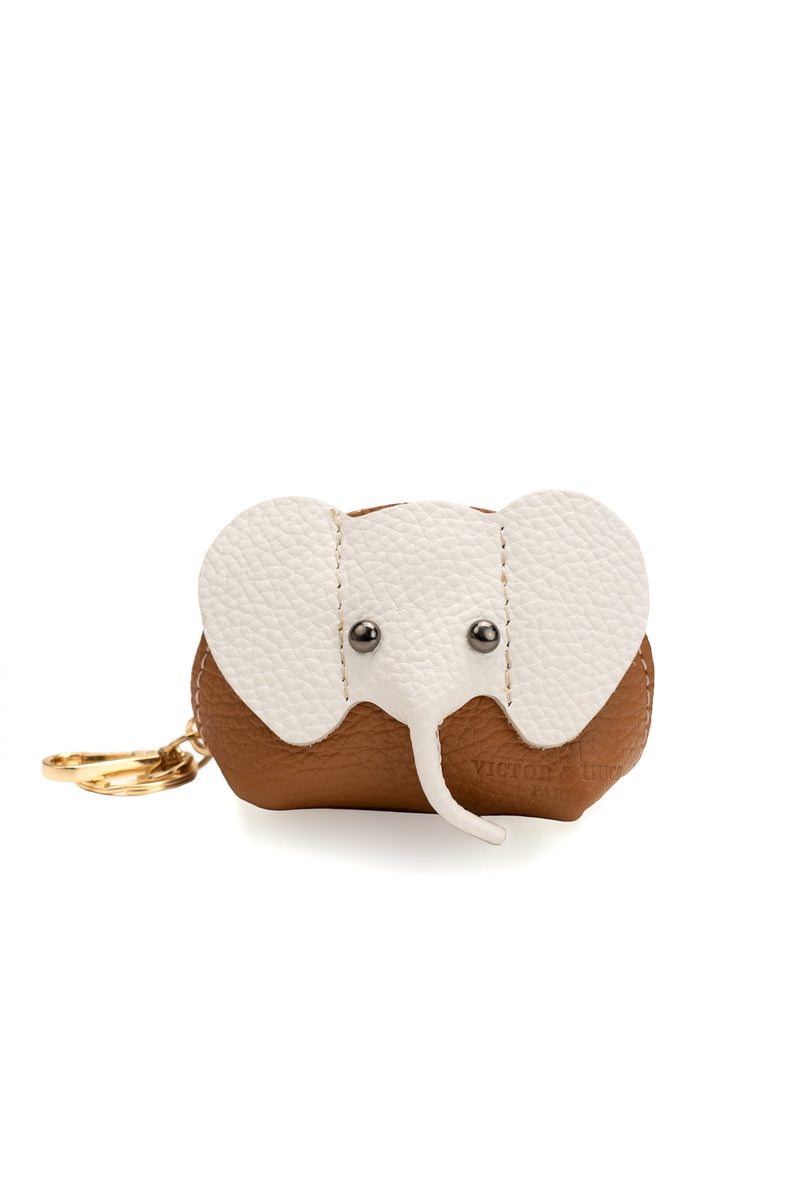 Porte Monnaie Jim - Camel/Blanc Casse