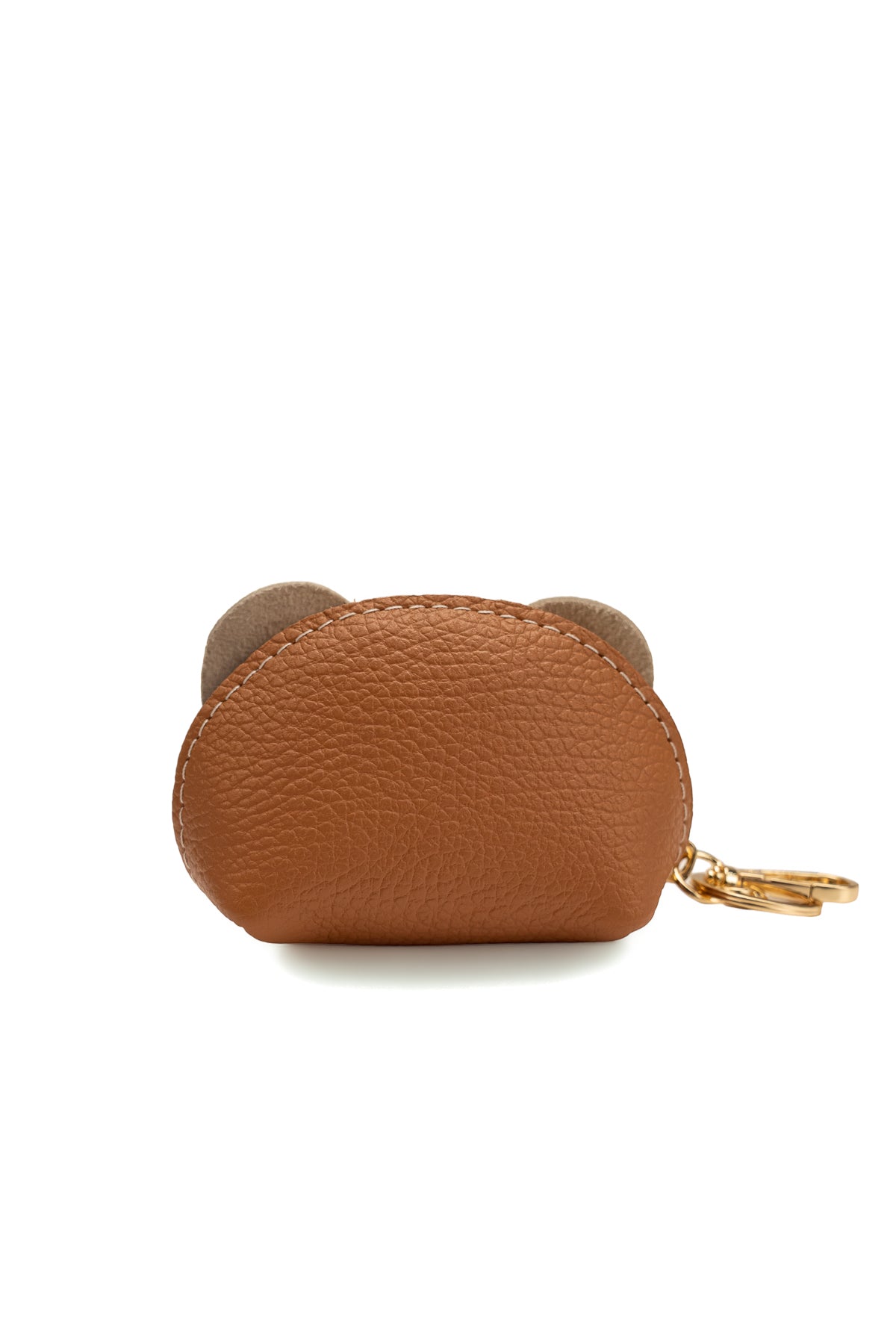 Jim Coin Purse - Camel/Off-White