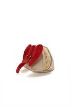 Monedero Jim - Beige/Rojo