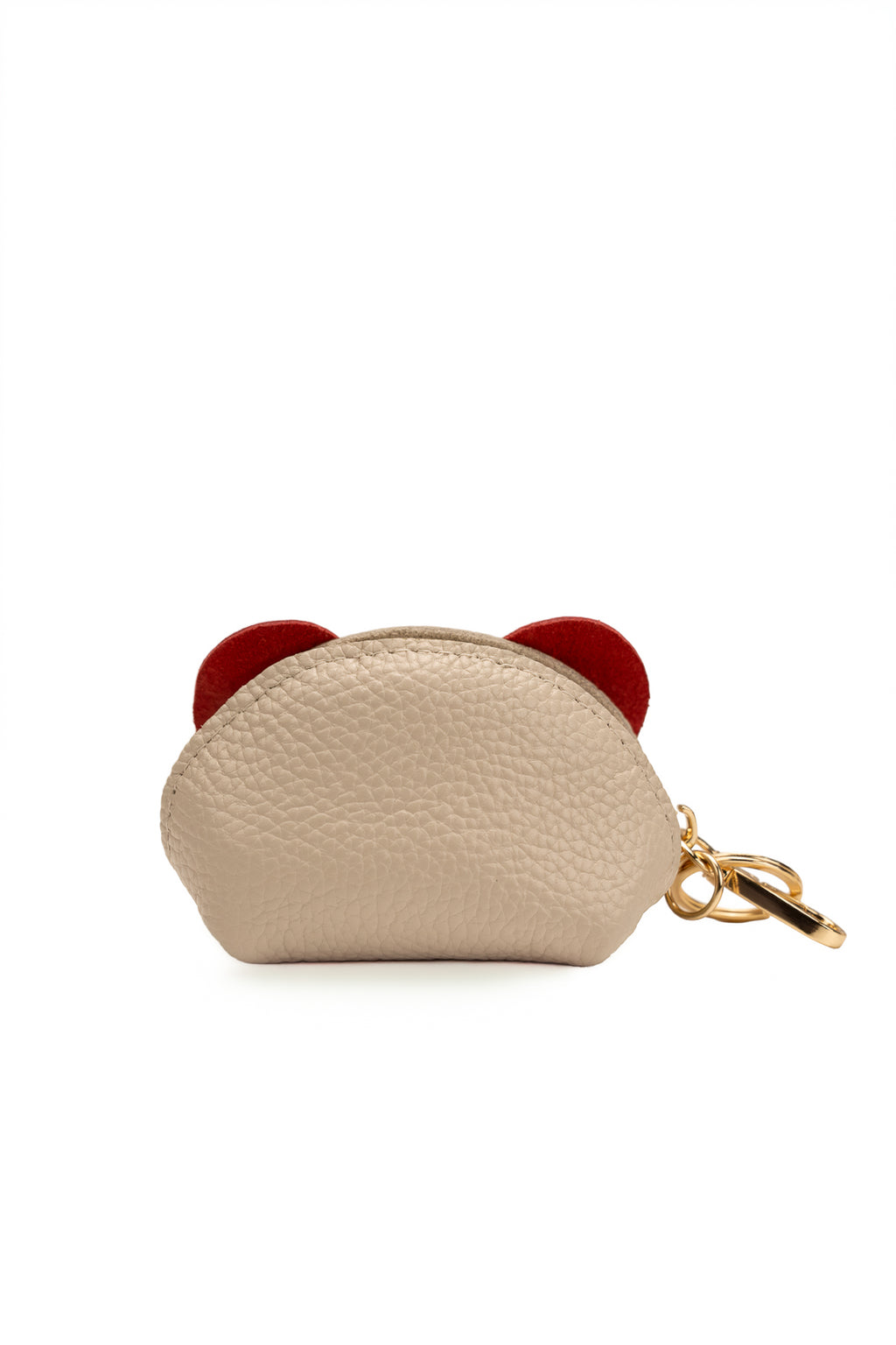 Monedero Jim - Beige/Rojo
