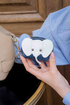 Jim Coin Purse - Navy Blue/Off White