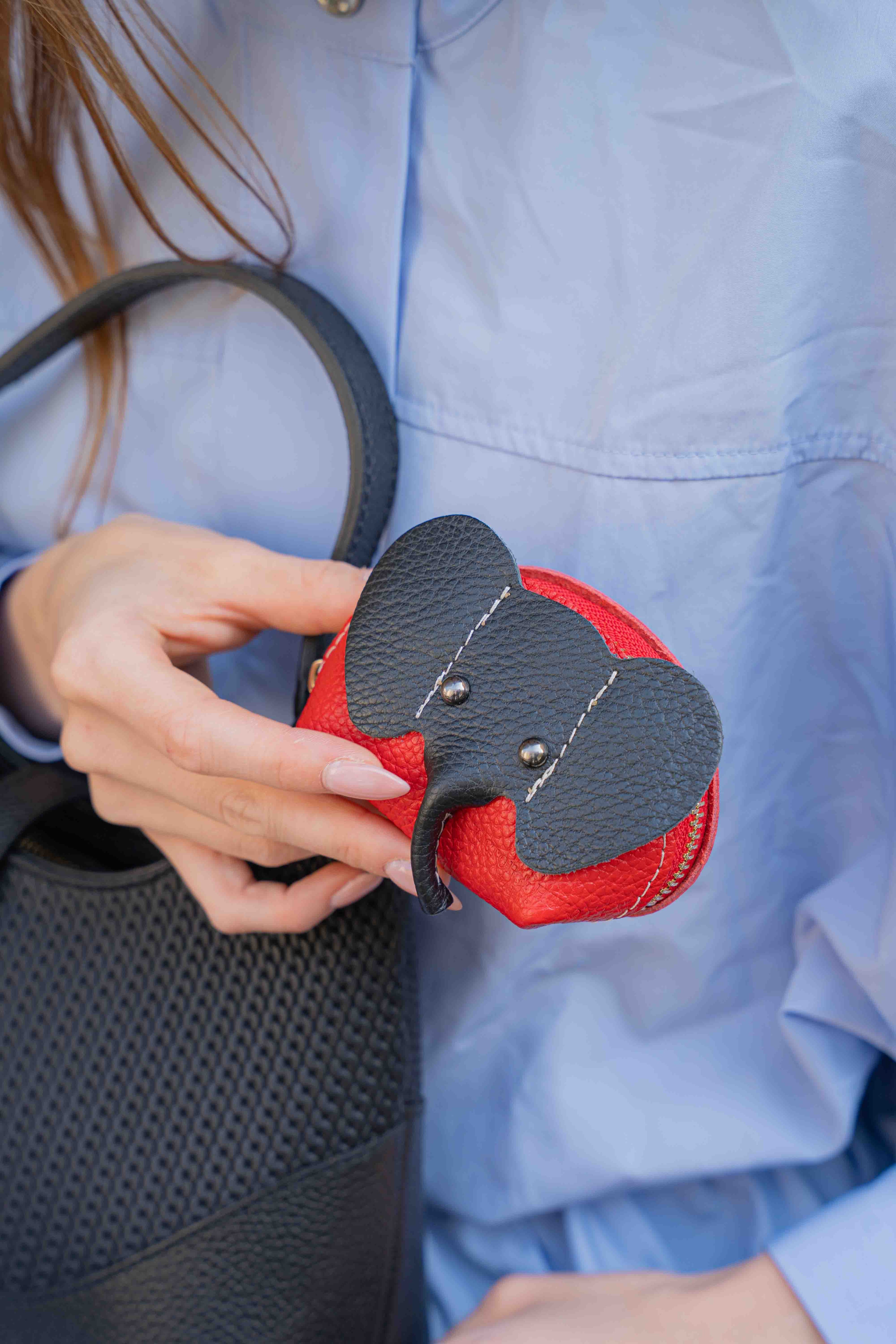 Monedero Jim - Rojo/Negro