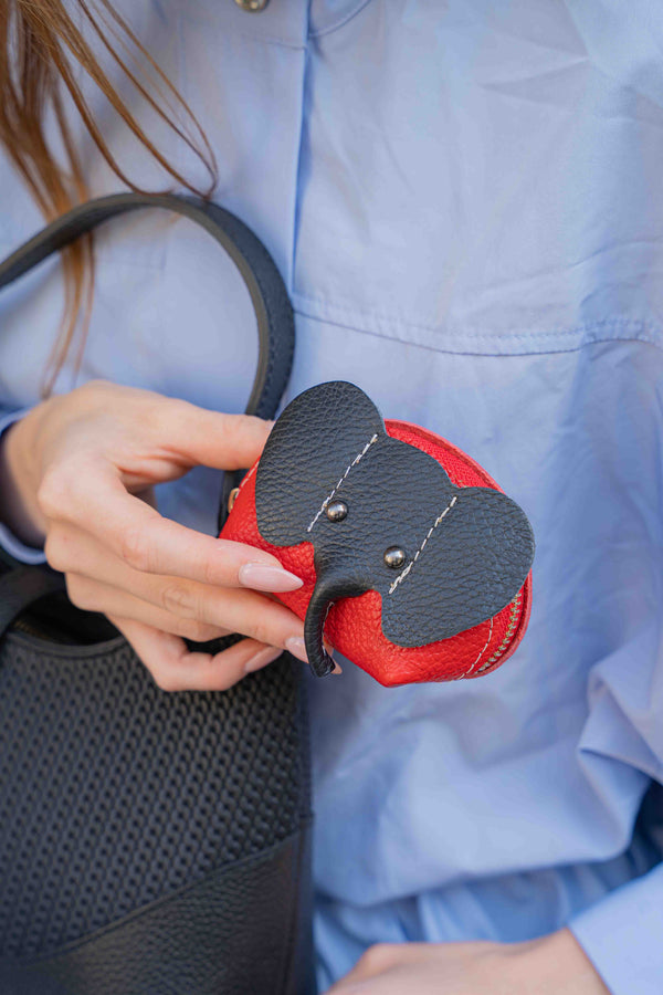 Monedero Jim - Rojo/Negro