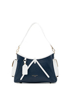 Kate Shoulder Bag - Navy Blue/White
