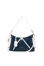Kate Shoulder Bag - Navy Blue/White