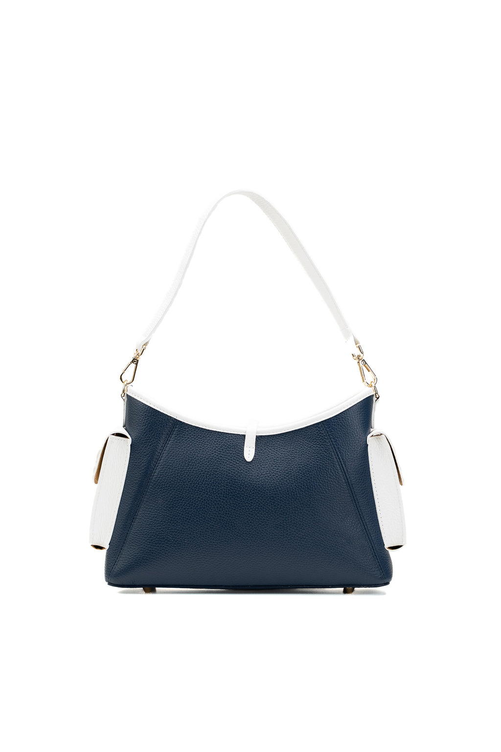 Kate Shoulder Bag - Navy Blue/White