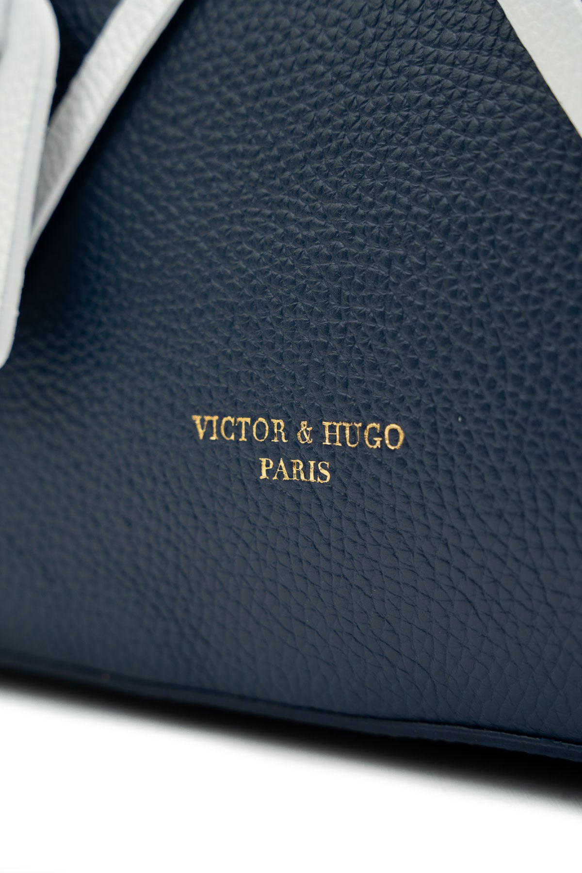 Kate Shoulder Bag - Navy Blue/White
