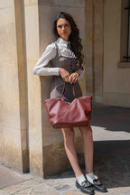 Lili Shoulder Bag - Burgundy
