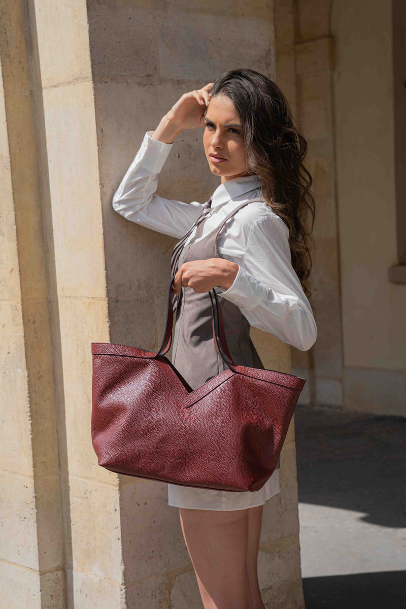 Sac Porte Epaule Lili - Bordeaux