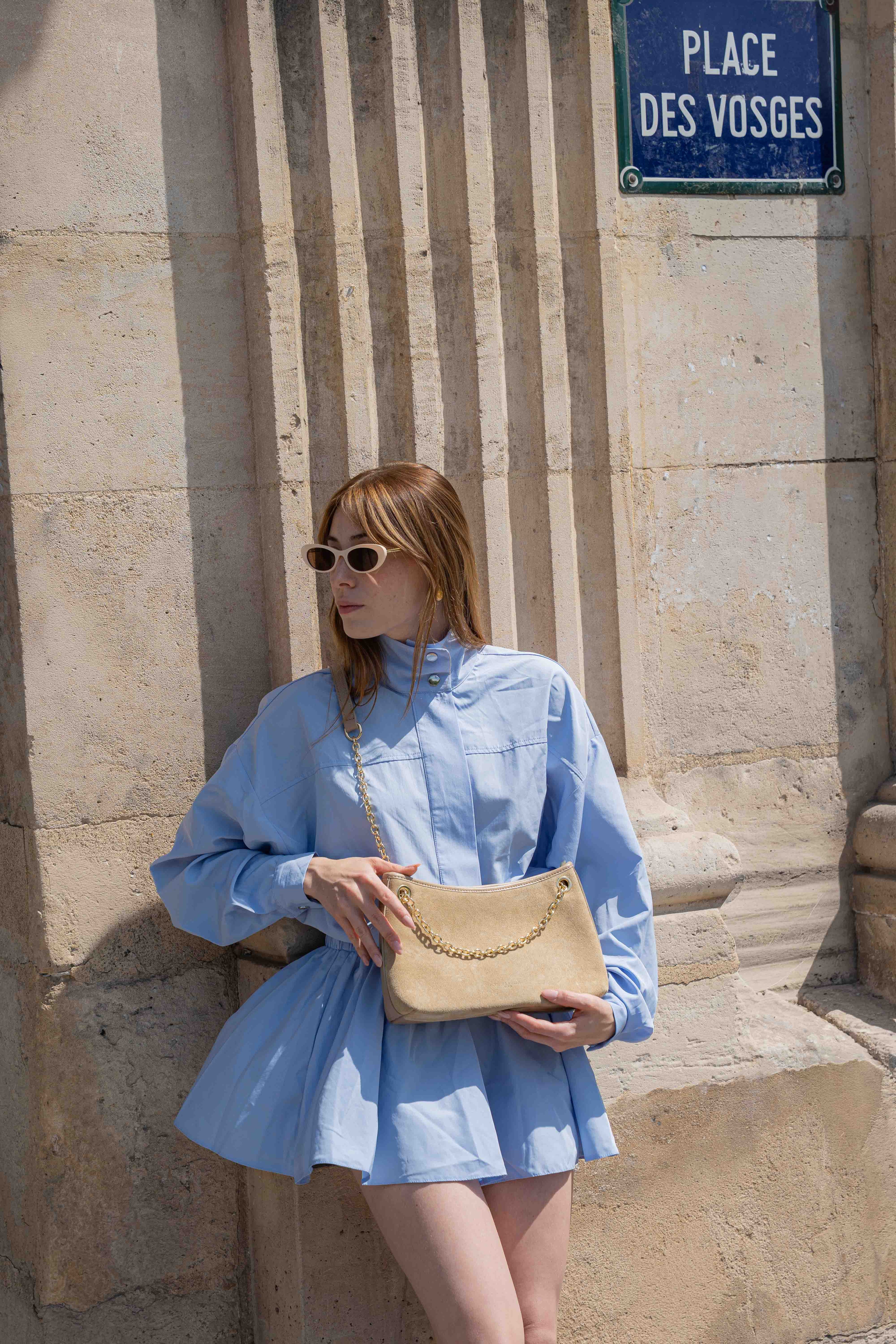 Mia Shoulder Bag - Beige