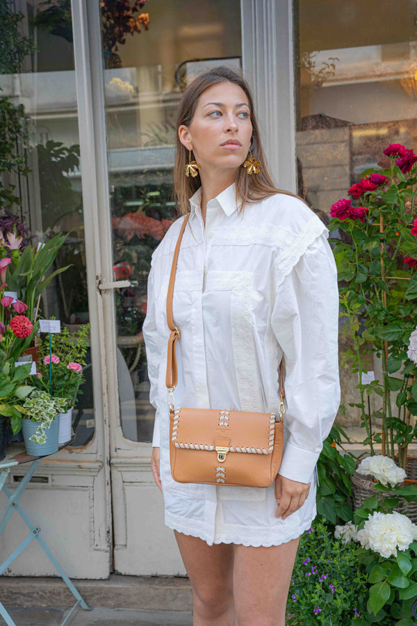 Rima Shoulder Bag - Camel/Beige