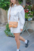 Rima Shoulder Bag - Camel/Beige