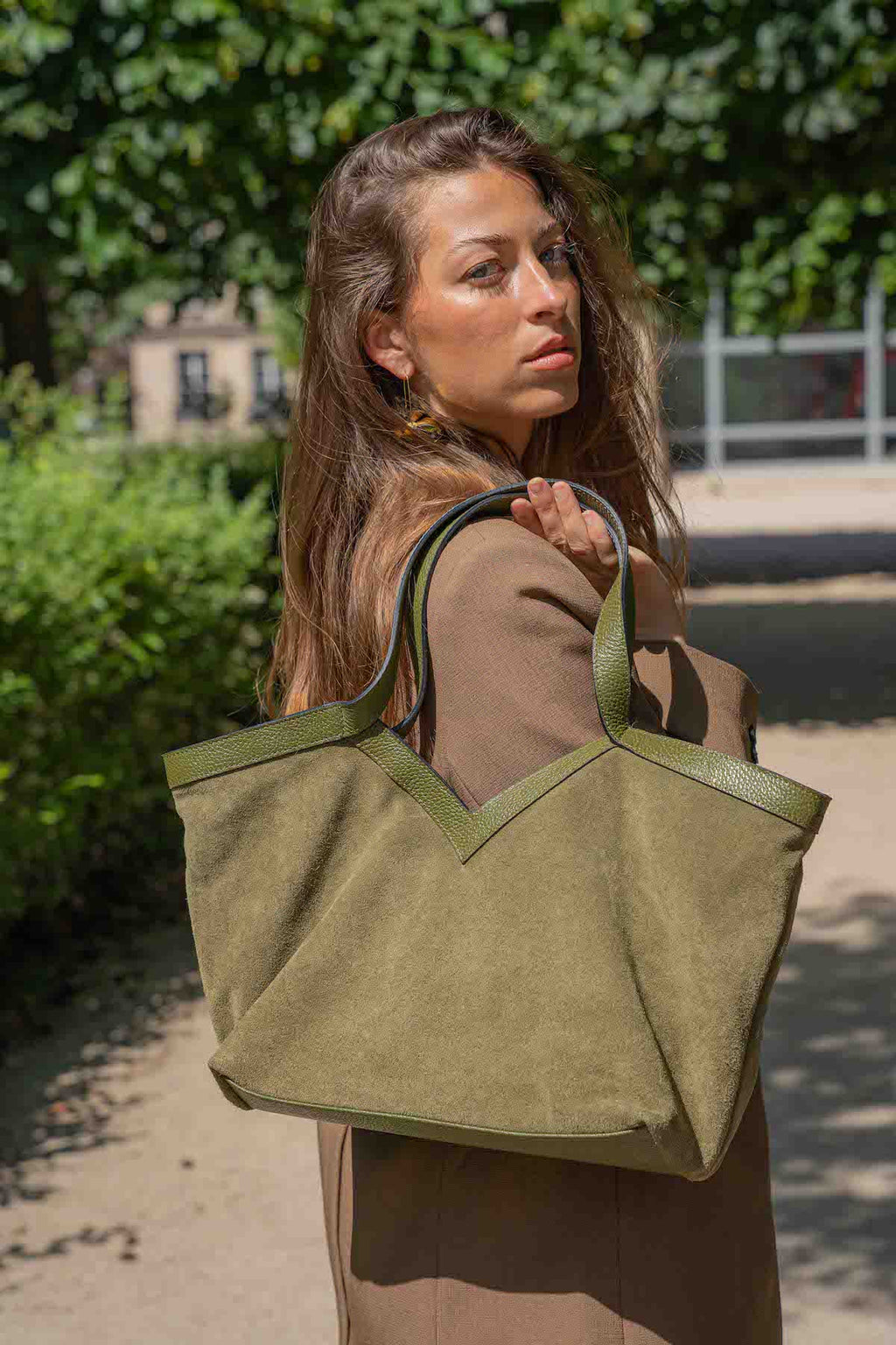 Sac Porte Epaule Siri - Vert Olive