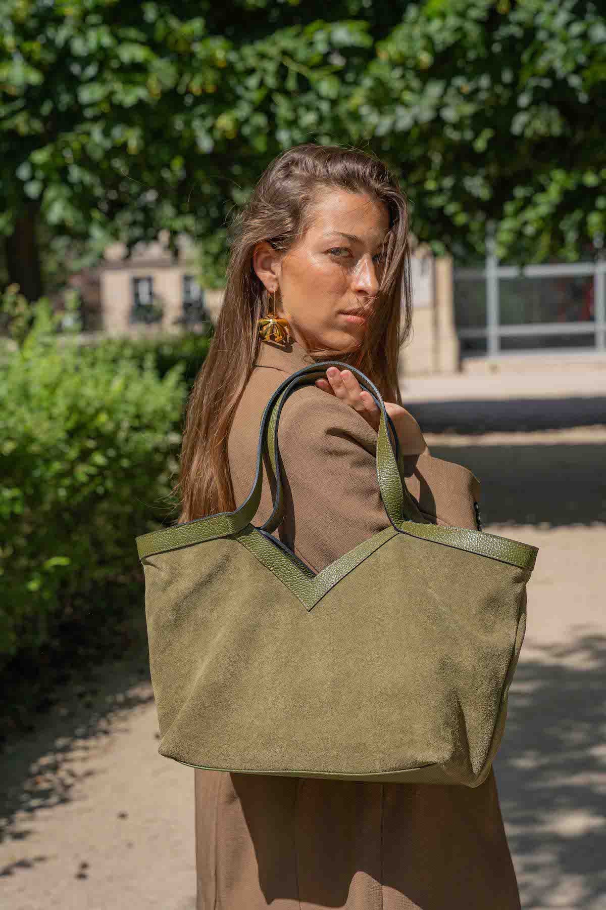 Sac Porte Epaule Siri - Vert Olive
