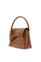 Bolso De Hombro Sonia Croco - Camel