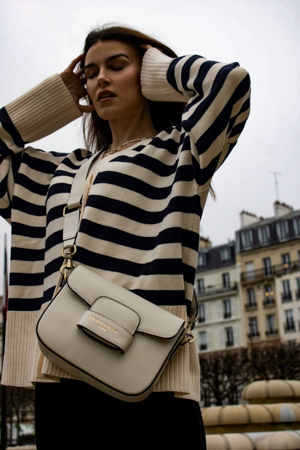 Bolso de hombro Eliane - Blanco roto