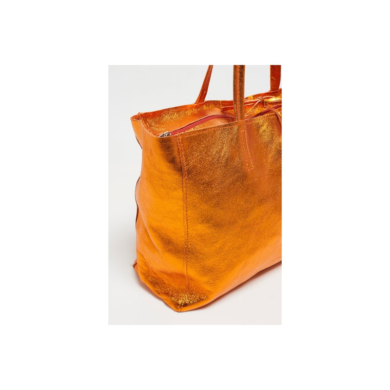 Vog Handbag - Orange Metallique - Woman