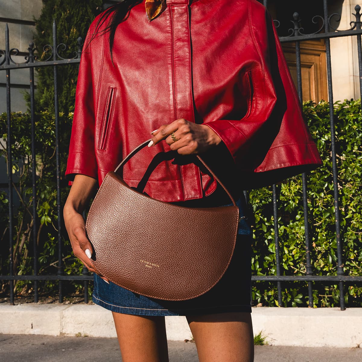 Bolso de hombro Alexa - Marrón