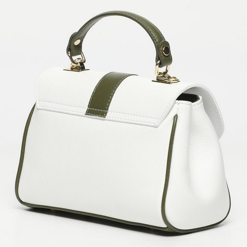 Sac À Bandoulière Giverny - Blanc / Vert Bouteille