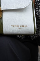 Sac À Bandoulière Giverny - Blanc / Vert Bouteille