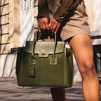 Bolso De Mano - Verde Botella - Mujer