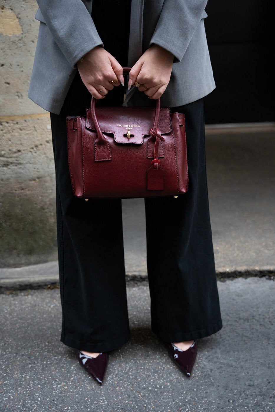 Sac A Main  Jeny - Aubergine
