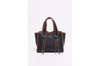 Bolso De Hombro Kamelia - Negro Y Marrón