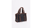Bolso De Hombro Kamelia - Negro Y Marrón