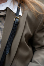 Bolso De Hombro Kamelia - Negro Y Marrón