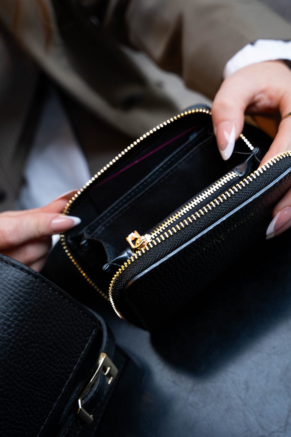 Cartera Kam - Negro