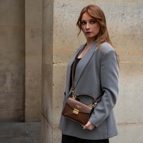 Sac À Bandouliere Leah - Marron - Femme