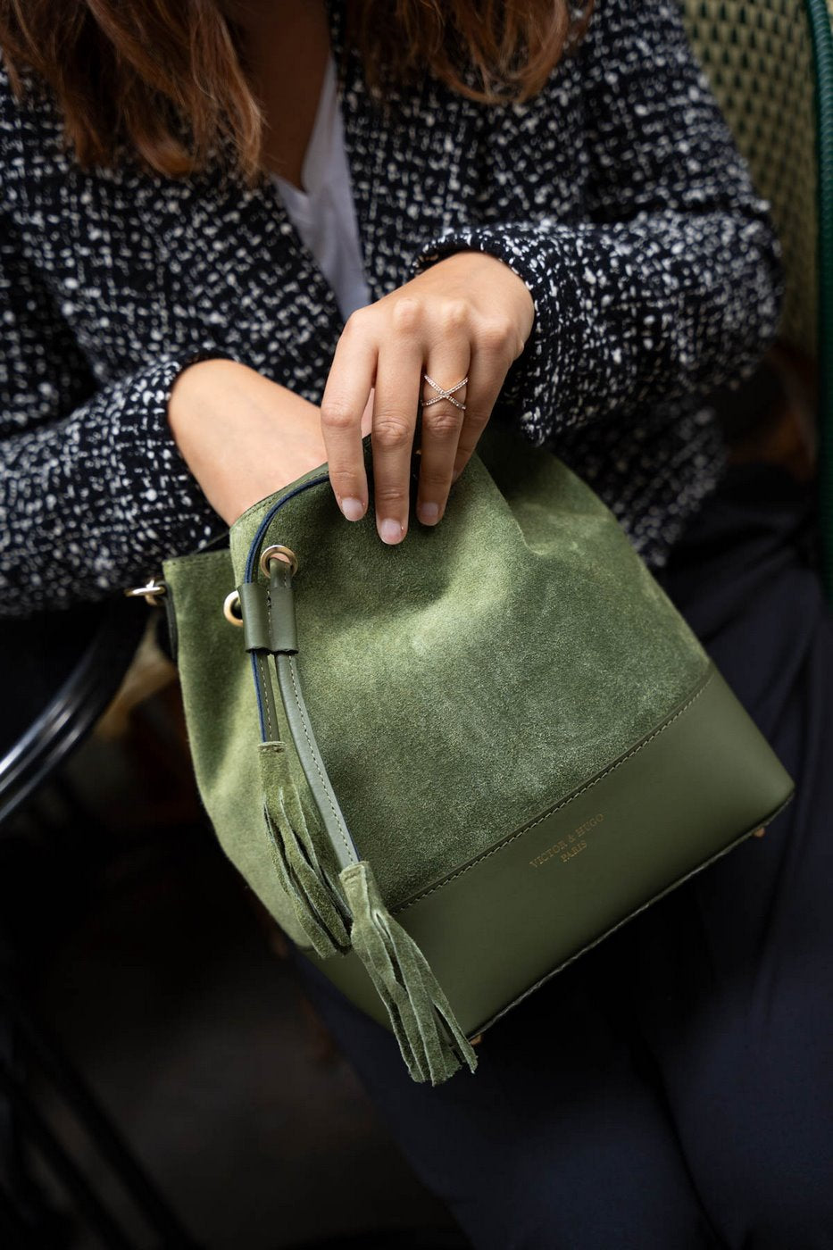Livy Sceau Bag - Bottle Green