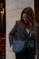 Sac À Bandoulière Mets - Bleu Marine Et Gris