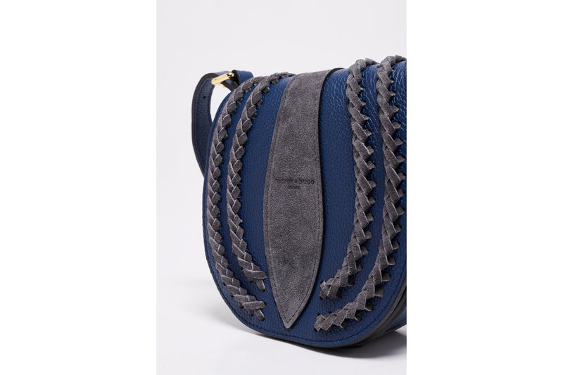 Sac À Bandoulière Mets - Bleu Marine Et Gris