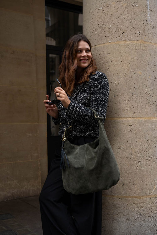 Sac Porté Épaule Naia - Vert Bouteille