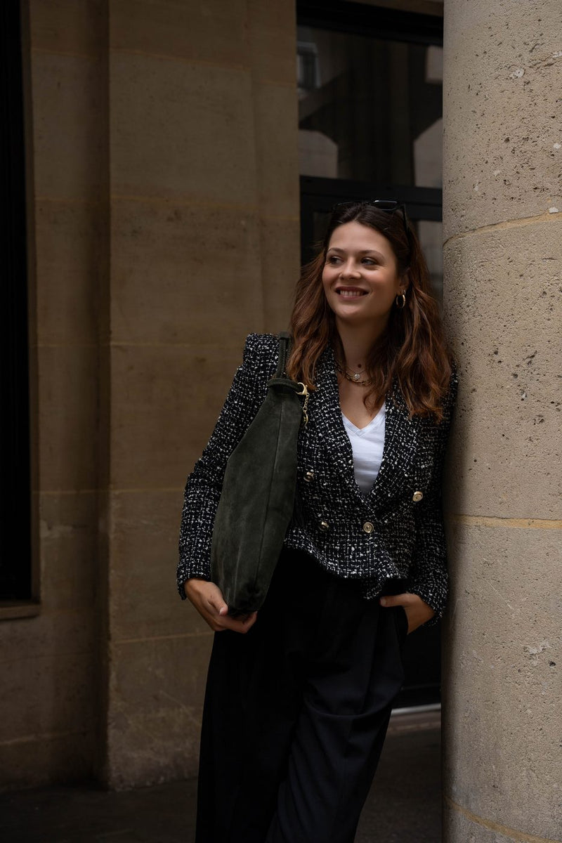 Sac Porté Épaule Naia - Vert Bouteille